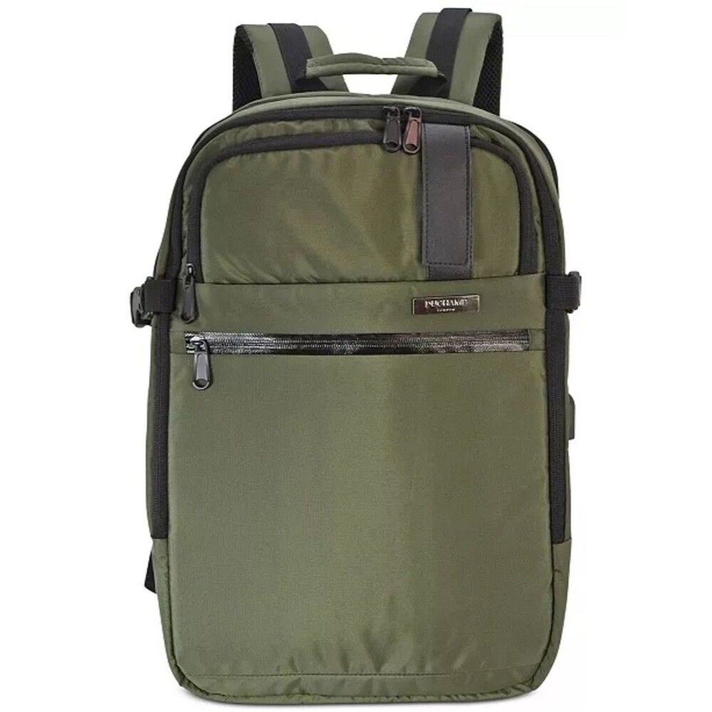 Duchamp London's "Getaway Expandable Carry-On Backpack Suitcase in Olive